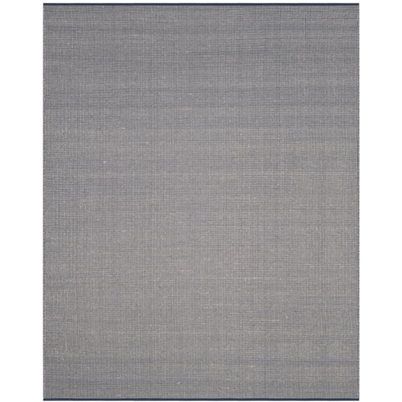 SAFAVIEH Montauk Sampson Geometric Dots Cotton Area Rug, Ivory/Navy, 9' x 12'