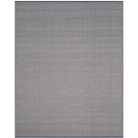 SAFAVIEH Montauk Sampson Geometric Dots Cotton Runner Rug, Ivory/Navy, 2'3" x 6'