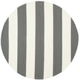 thumbnail image 1 of SAFAVIEH Montauk Saranna Geometric Cotton Area Rug, Grey/Ivory, 3' x 3' Round, 1 of 8