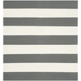 thumbnail image 1 of SAFAVIEH Montauk Saranna Geometric Cotton Area Rug, Grey/Ivory, 5' x 5' Square, 1 of 6