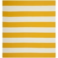 thumbnail image 1 of SAFAVIEH Montauk Saranna Geometric Cotton Area Rug, Yellow/Ivory, 5' x 5' Square, 1 of 6