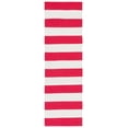 thumbnail image 1 of SAFAVIEH Montauk Saranna Geometric Cotton Runner Rug, Red/Ivory, 2'3" x 8', 1 of 8