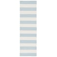 thumbnail image 1 of SAFAVIEH Montauk Saranna Geometric Cotton Runner Rug, Sky Blue/Ivory, 2'3" x 21', 1 of 7