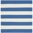 thumbnail image 1 of SAFAVIEH Montauk Saranna Striped Cotton Area Rug, Blue/Ivory, 4' x 4' Square, 1 of 10