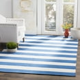 thumbnail image 1 of SAFAVIEH Montauk Saranna Striped Cotton Area Rug, Blue/Ivory, 5' x 8', 1 of 6