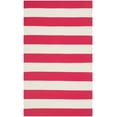 thumbnail image 1 of SAFAVIEH Montauk Saranna Striped Cotton Area Rug, Red/Ivory, 2'6" x 4', 1 of 4