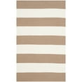 thumbnail image 1 of SAFAVIEH Montauk Saranna Striped Cotton Area Rug, Sand/Ivory, 2'6" x 4', 1 of 4