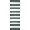 thumbnail image 1 of SAFAVIEH Montauk Saranna Striped Cotton Runner Rug, Grey/Ivory, 2'3" x 7', 1 of 10