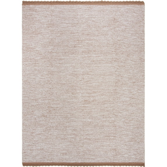SAFAVIEH Montauk Sharlene Solid Braided Cotton Area Rug, Brown, 5' x 8'