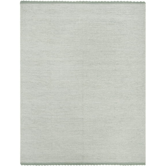SAFAVIEH Montauk Sharlene Solid Braided Cotton Area Rug, Light Blue, 8' x 10'