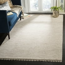 SAFAVIEH Montauk Sharlene Solid Braided Cotton Runner Rug, Beige, 2'3" x 7'