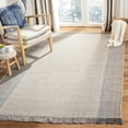 thumbnail image 1 of SAFAVIEH Montauk Sharlene Solid Striped Cotton Area Rug, Blue/Grey, 8' x 10', 1 of 7