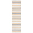 thumbnail image 1 of SAFAVIEH Montauk Spots Geometric Striped Cotton Runner Rug, Orange/Beige, 2'3" x 8', 1 of 7