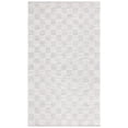 thumbnail image 1 of SAFAVIEH Montauk Taryn Checkered Cotton Area Rug, Silver/Ivory, 3' x 5', 1 of 10