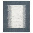 thumbnail image 1 of SAFAVIEH Montauk Tennyson Braided Border Cotton Area Rug, Ivory/Navy, 4' x 4' Square, 1 of 8