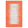 thumbnail image 1 of SAFAVIEH Montauk Tennyson Braided Border Cotton Area Rug, Ivory/Orange, 5' x 8', 1 of 10