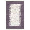 thumbnail image 1 of SAFAVIEH Montauk Tennyson Braided Border Cotton Area Rug, Ivory/Purple, 4' x 4' Square, 1 of 10