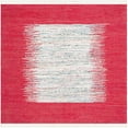 thumbnail image 1 of SAFAVIEH Montauk Tennyson Braided Border Cotton Area Rug, Ivory/Red, 6' x 6' Square, 1 of 10