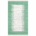 thumbnail image 1 of SAFAVIEH Montauk Tennyson Braided Border Cotton Area Rug, Ivory/Sea Green, 5' x 8', 1 of 10