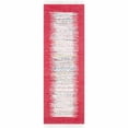 thumbnail image 1 of SAFAVIEH Montauk Tennyson Braided Border Cotton Runner Rug, Ivory/Red, 2'3" x 7', 1 of 10