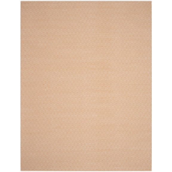 SAFAVIEH Montauk Terrence Geometric Diamond Cotton Area Rug, Ivory/Rust, 2'6" x 4'