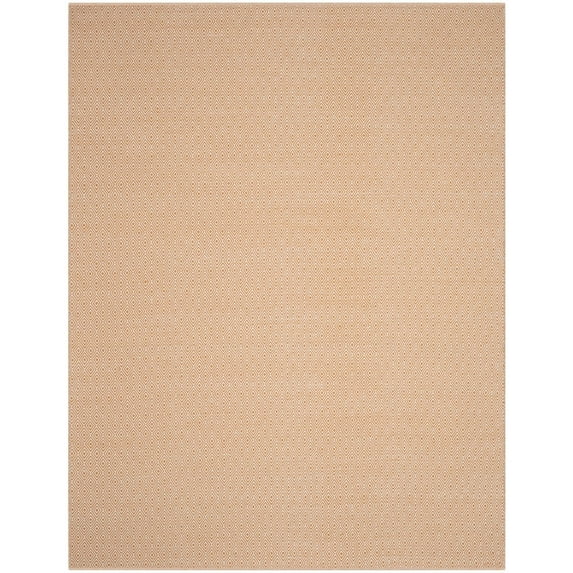 SAFAVIEH Montauk Terrence Geometric Diamond Cotton Area Rug, Ivory/Rust, 2'6" x 4'
