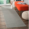 thumbnail image 1 of SAFAVIEH Montauk Terrence Geometric Diamond Cotton Runner Rug, Ivory/Grey, 2'3" x 6', 1 of 6
