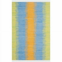 SAFAVIEH Montauk Tiana Abstract Cotton Area Rug, Green/Gold, 8' x 10'