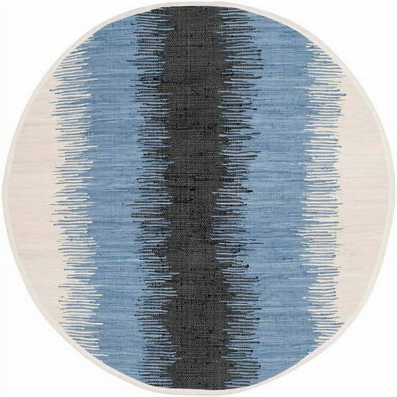 SAFAVIEH Montauk Tiana Abstract Cotton Area Rug, Grey/Black, 5' x 8'