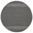 thumbnail image 1 of SAFAVIEH Montauk Topher Solid Cotton Area Rug, Black/Ivory, 6' x 6' Round, 1 of 9