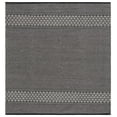 thumbnail image 1 of SAFAVIEH Montauk Topher Solid Cotton Area Rug, Black/Ivory, 6' x 6' Square, 1 of 10