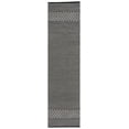 thumbnail image 1 of SAFAVIEH Montauk Topher Solid Cotton Runner Rug, Black/Ivory, 2'3" x 9', 1 of 8