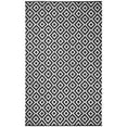 thumbnail image 1 of SAFAVIEH Montauk Tryik Geometric Diamonds Cotton Area Rug, Black/Ivory, 5' x 8', 1 of 7