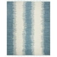 thumbnail image 1 of SAFAVIEH Montauk Twyla Striped Cotton Area Rug, Blue, 6' x 6' Round, 1 of 10