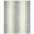 thumbnail image 1 of SAFAVIEH Montauk Twyla Striped Cotton Area Rug, Grey, 4' x 4' Square, 1 of 10