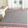thumbnail image 1 of SAFAVIEH Montauk Varina Geometric Striped Cotton Area Rug, Light Pink/Multi, 4' x 6', 1 of 3