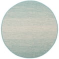 thumbnail image 1 of SAFAVIEH Montauk Vaughn Geometric Cotton Area Rug, Turquoise/Ivory, 4' x 4' Round, 1 of 6