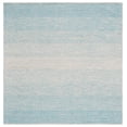thumbnail image 1 of SAFAVIEH Montauk Vaughn Geometric Cotton Area Rug, Turquoise/Ivory, 4' x 4' Square, 1 of 6