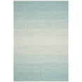 thumbnail image 1 of SAFAVIEH Montauk Vaughn Geometric Cotton Area Rug, Turquoise/Ivory, 5' x 8', 1 of 4