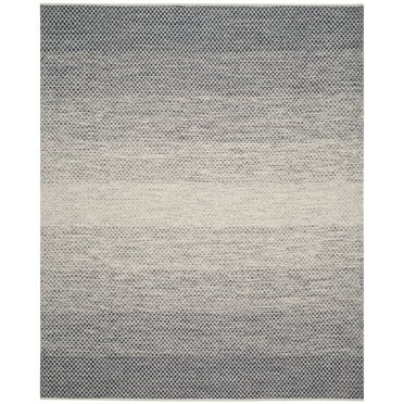 SAFAVIEH Montauk Vaughn Geometric Cotton Runner Rug, Navy/Ivory, 2'3" x 7'