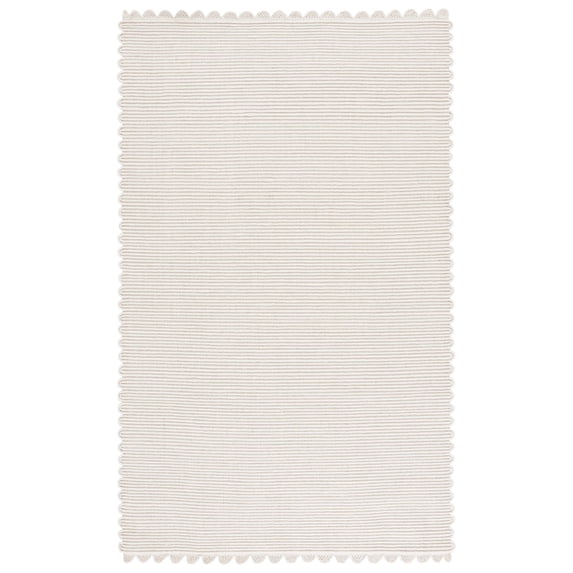 SAFAVIEH Montauk Vinal Striped Area Rug, Ivory, 6' x 9'