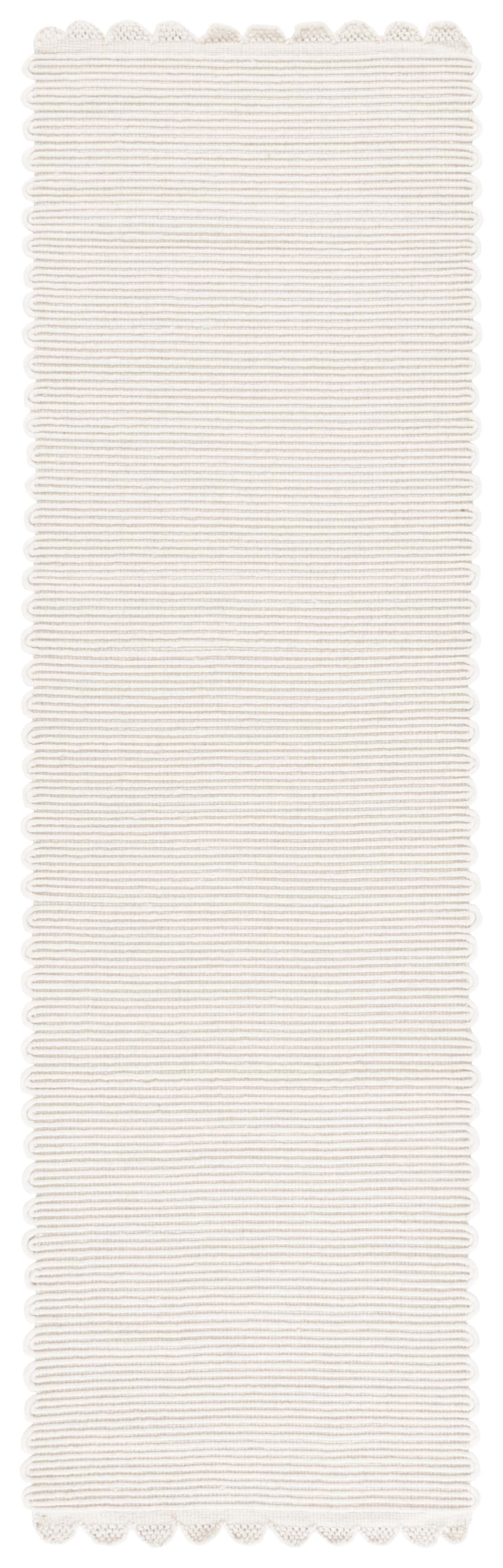 SAFAVIEH Montauk Vinal Striped Runner Rug, Ivory, 2'3" x 8'