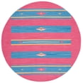 thumbnail image 1 of SAFAVIEH Montauk Westley Southwestern Cotton Area Rug, Red/Blue, 6' x 6' Round, 1 of 8