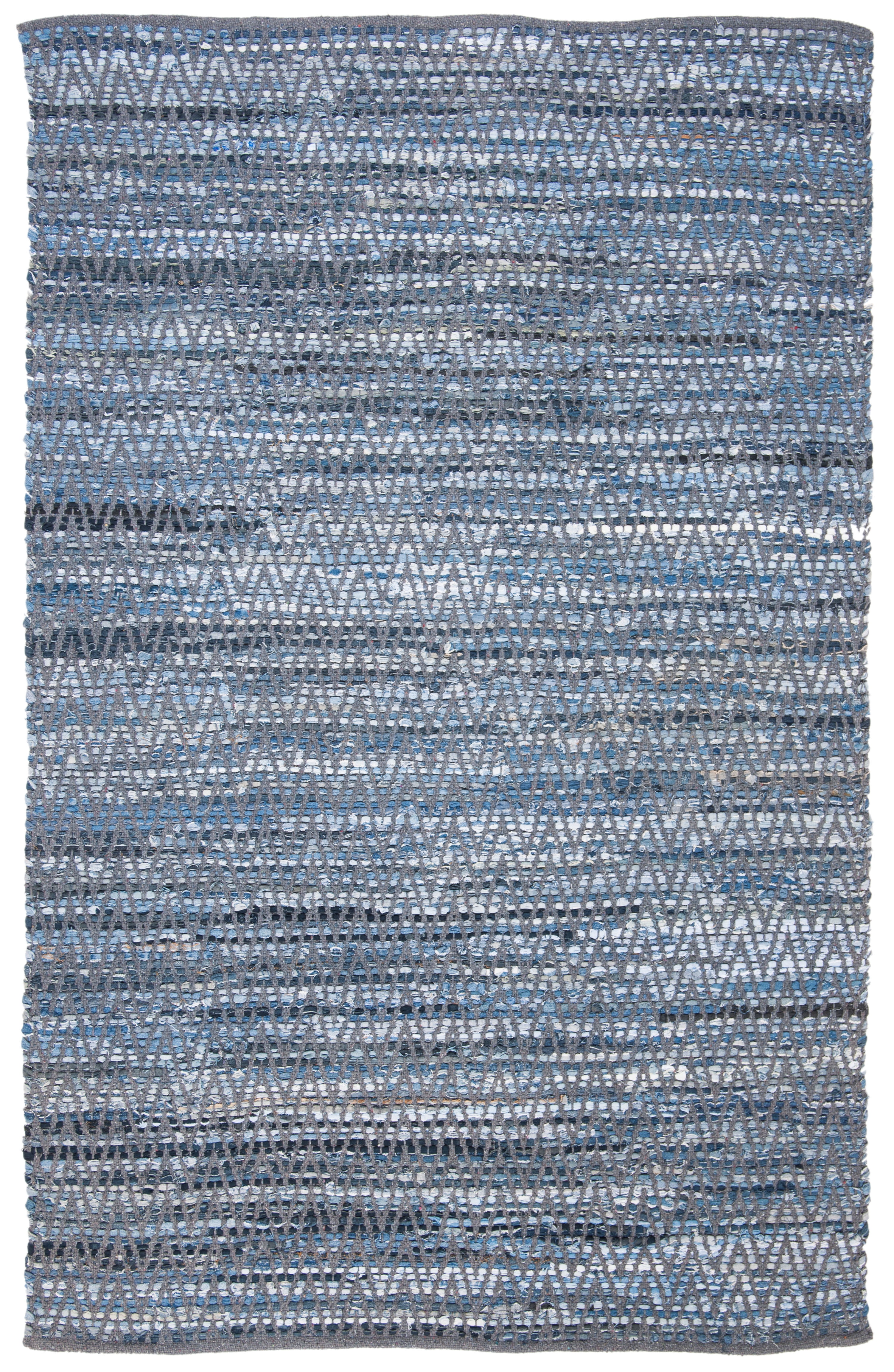 SAFAVIEH Montauk Zahara Geometric Area Rug, Blue, 5' x 8'