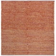 thumbnail image 1 of SAFAVIEH Montauk Zelma Geometric Cotton Area Rug, Orange/Multi, 6' x 6' Square, 1 of 8