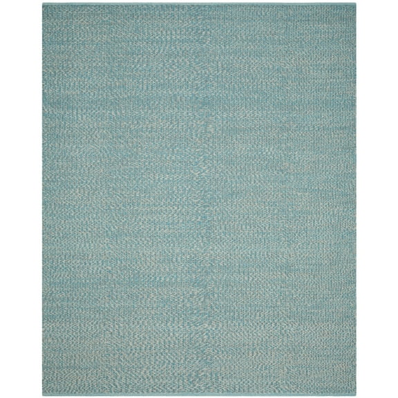 SAFAVIEH Montauk Zelma Braided Cotton Area Rug, Turquoise/Multi, 6' x 6' Square