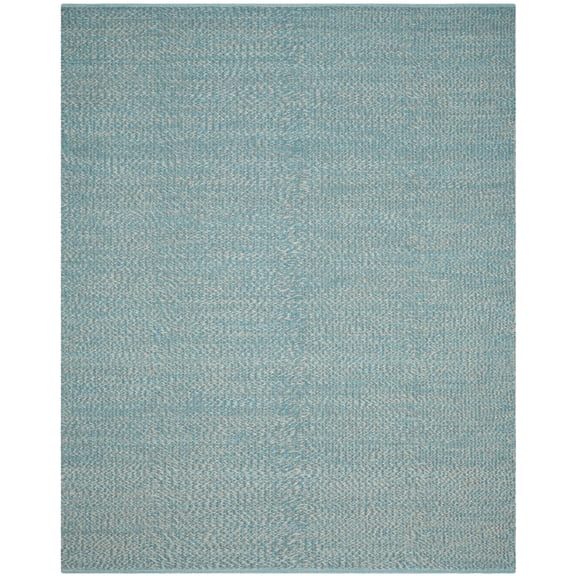 SAFAVIEH Montauk Zelma Braided Cotton Area Rug, Turquoise/Multi, 8' x 10'