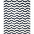 thumbnail image 1 of SAFAVIEH Montreal Caprice Zigzag Stripes Shag Area Rug, Ivory/Blue, 8'6" x 12', 1 of 11