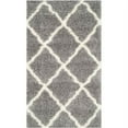 thumbnail image 1 of SAFAVIEH Montreal Cebrail Geometric Diamonds Shag Area Rug, Grey/Ivory, 3' x 5', 1 of 11