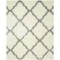 thumbnail image 1 of SAFAVIEH Montreal Cebrail Geometric Diamonds Shag Runner Rug, Ivory/Grey, 2'3" x 9', 1 of 11